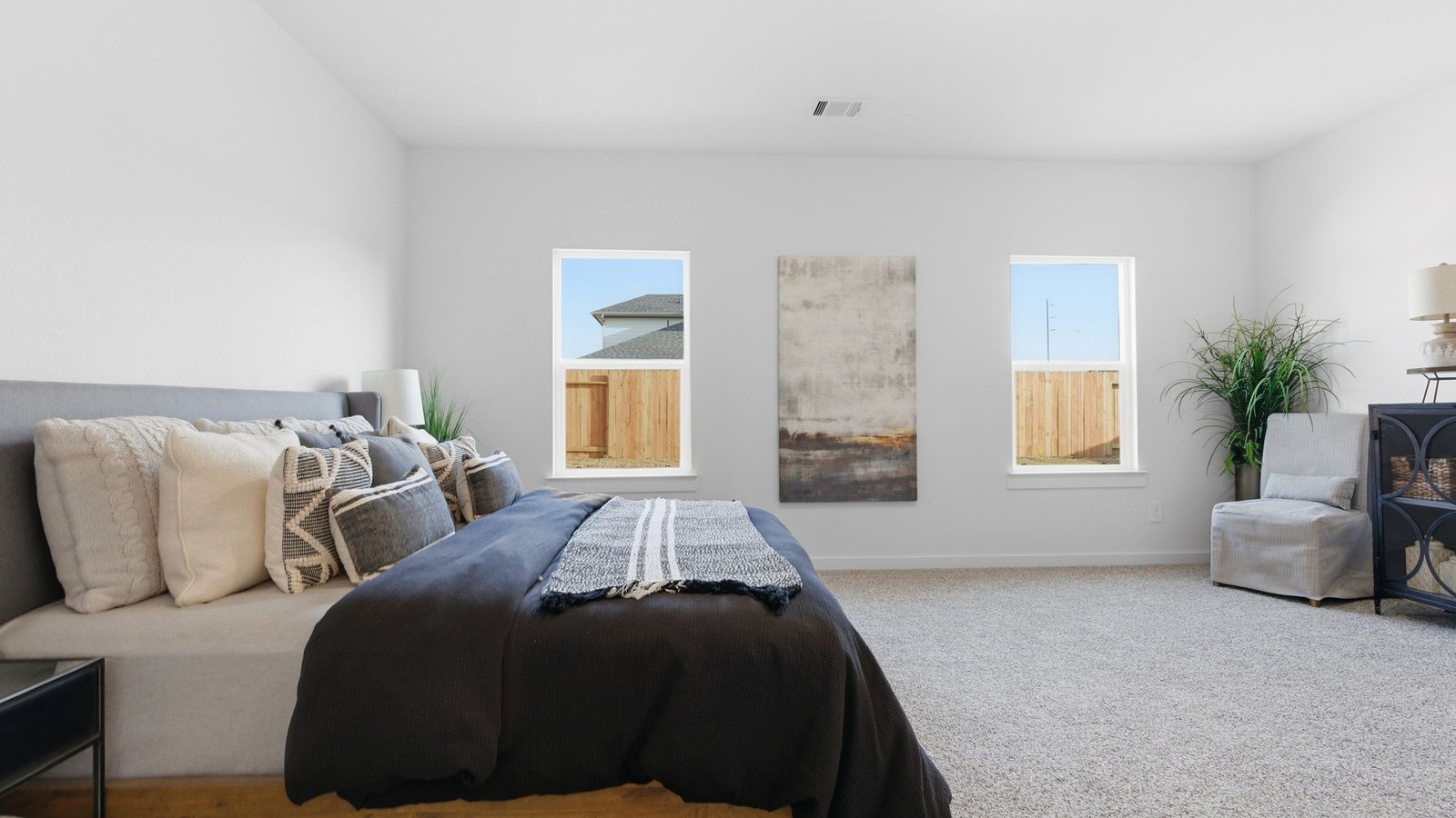 spacious primary suite
