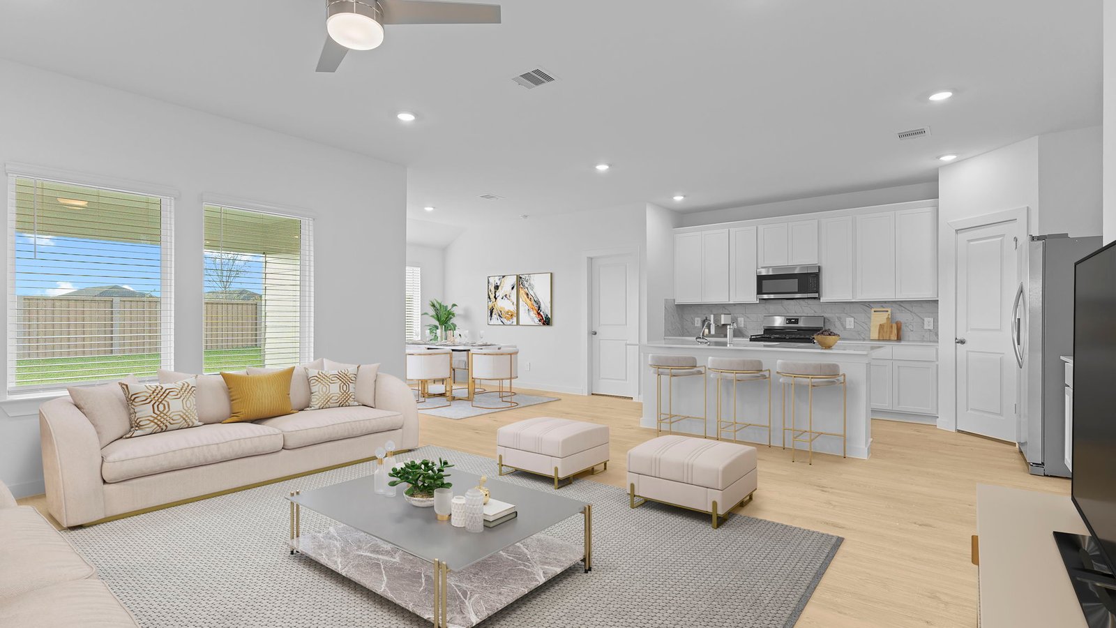 open concept floor plan