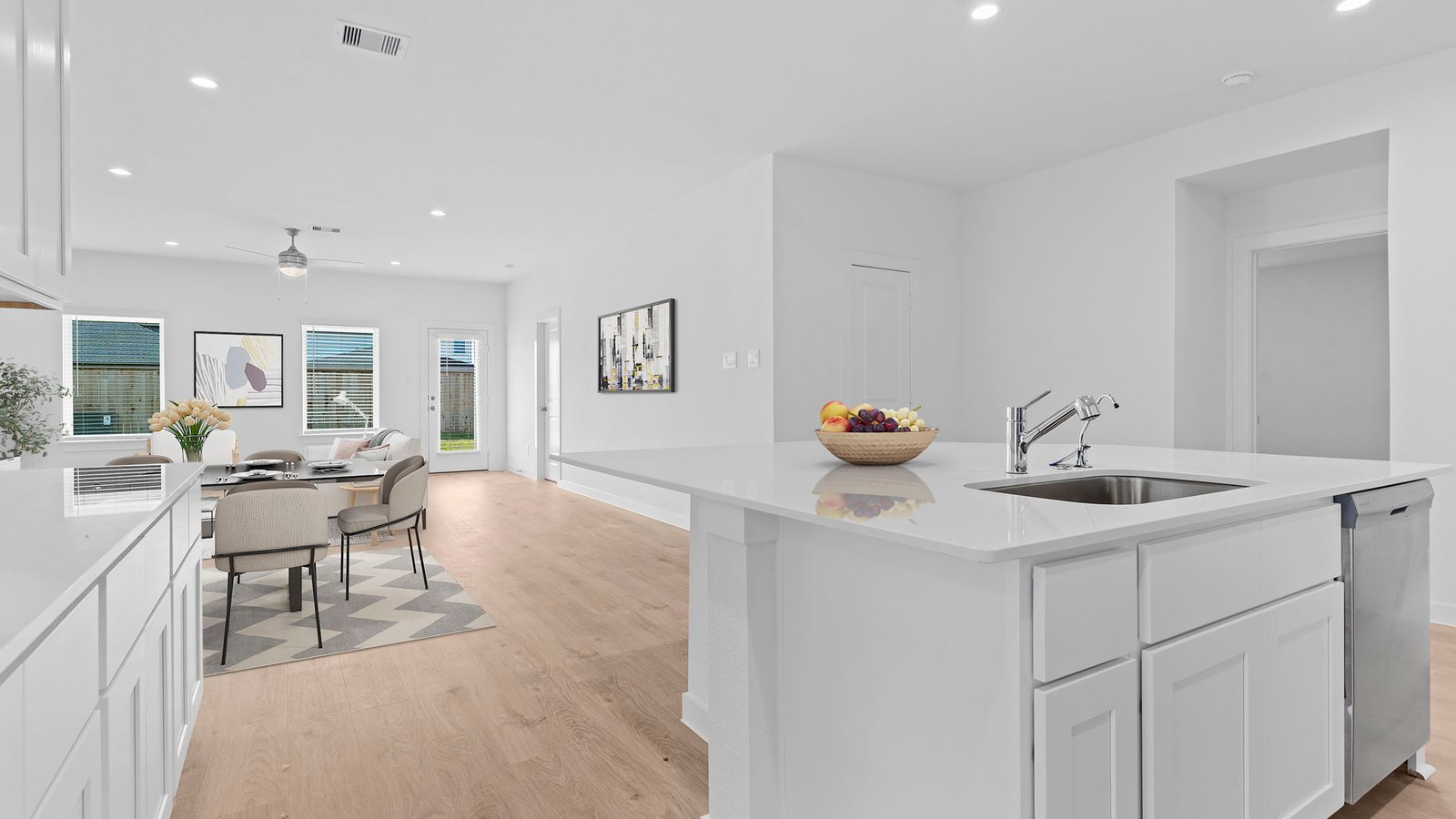 open concept floor plan