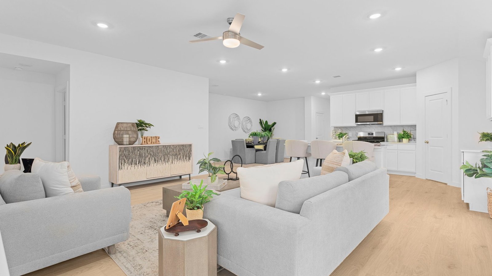 open concept floor plan