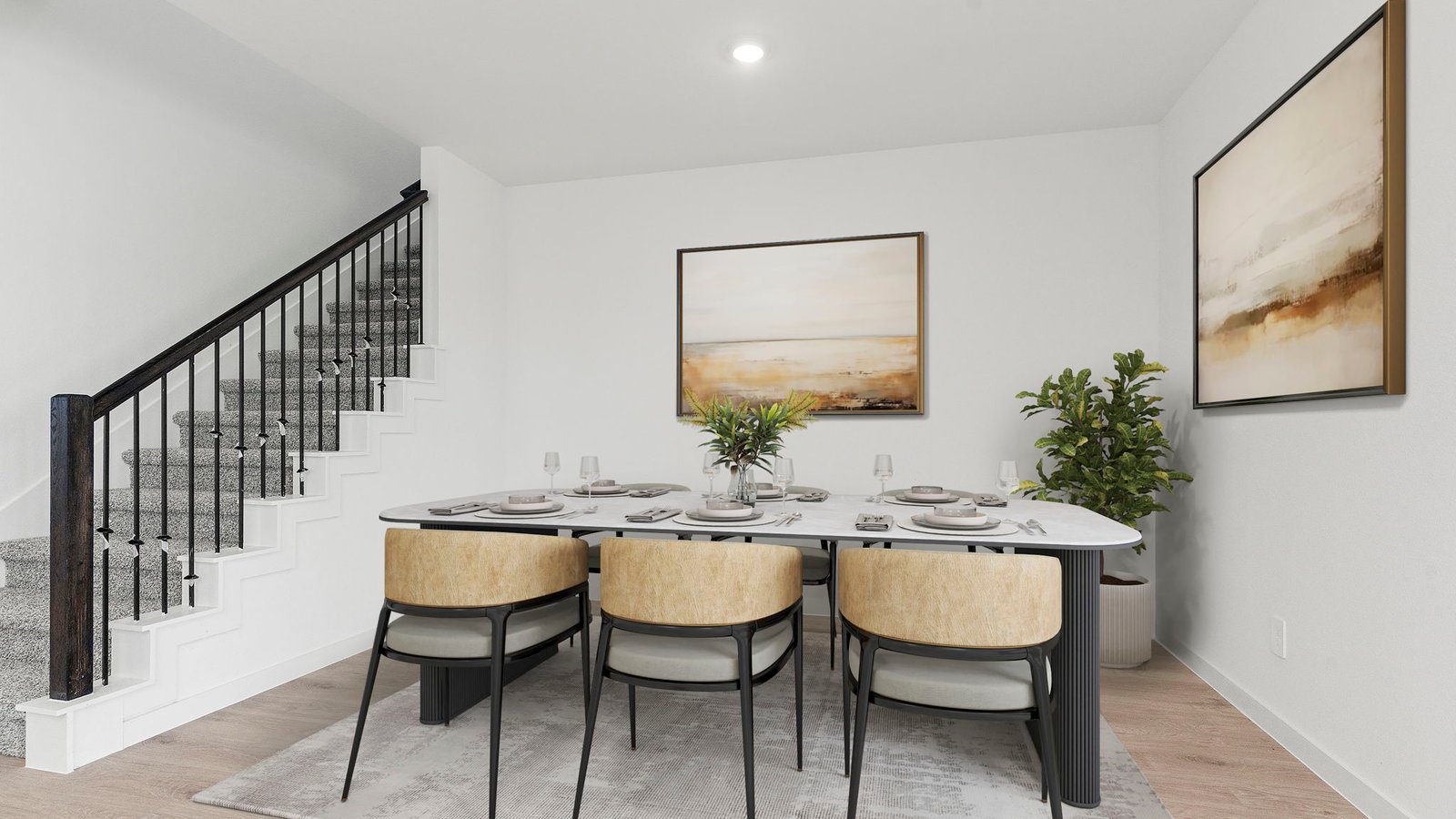 Representation of dining area