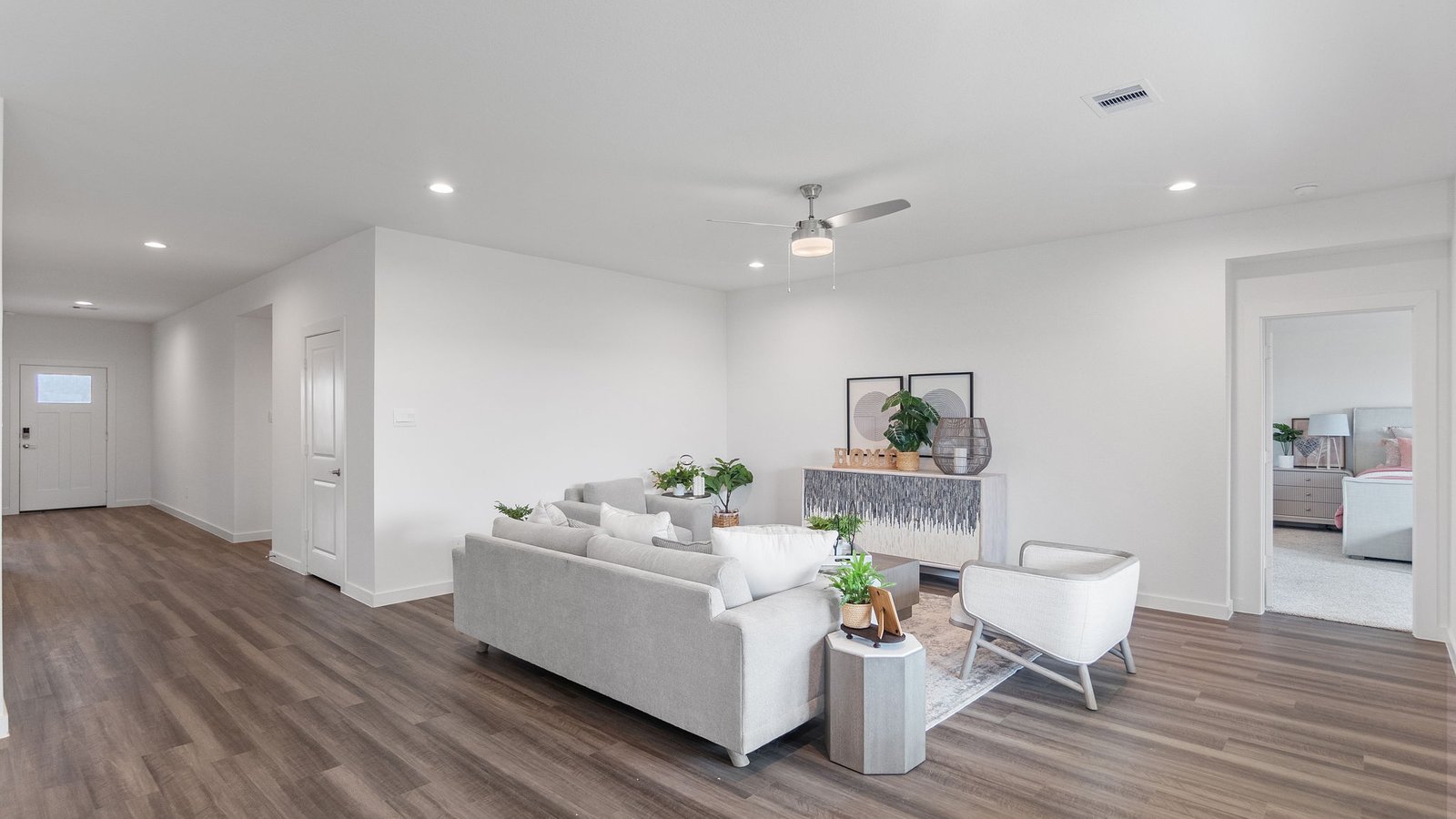 spacious living room