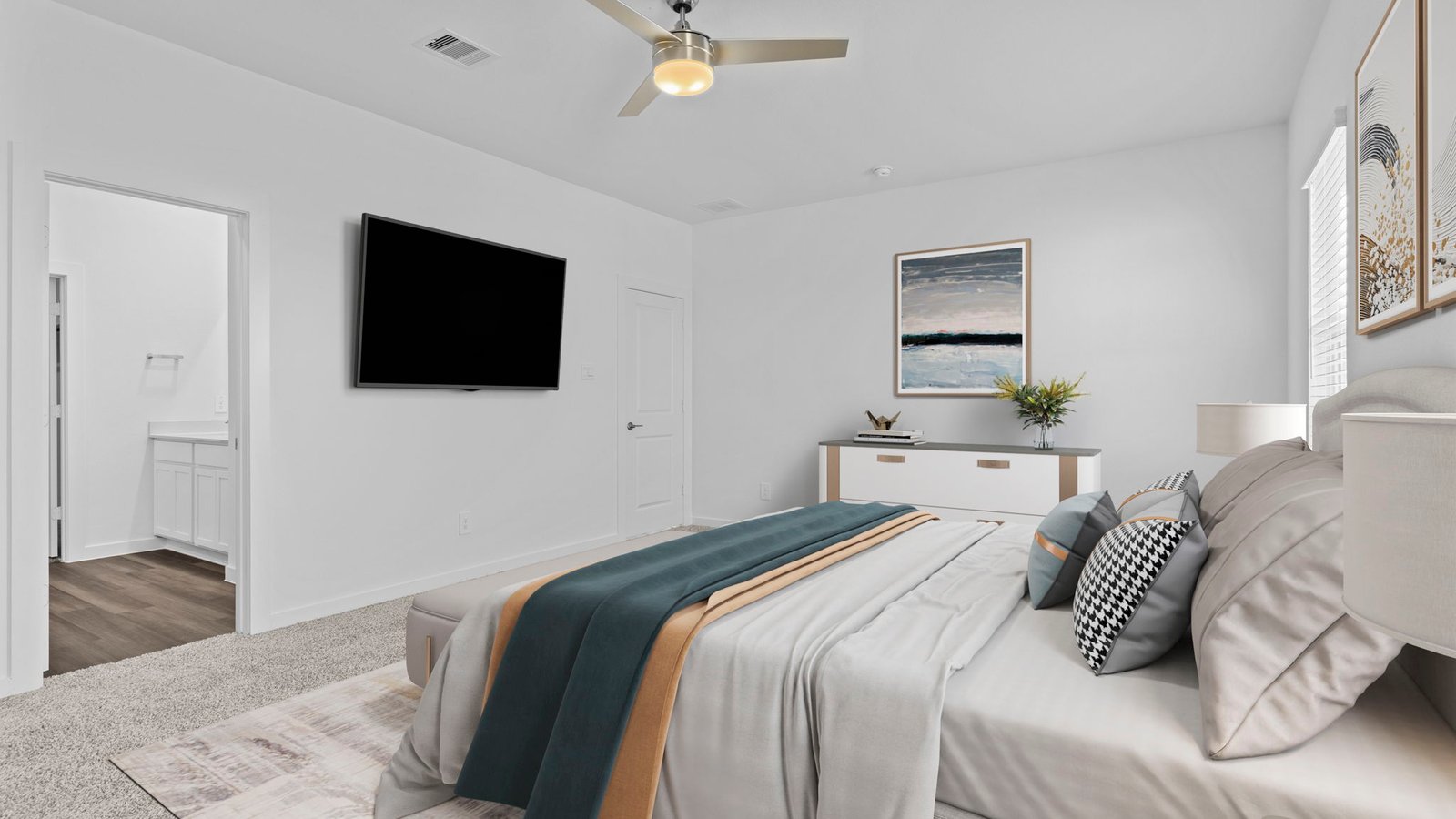 king size bed primary bedroom