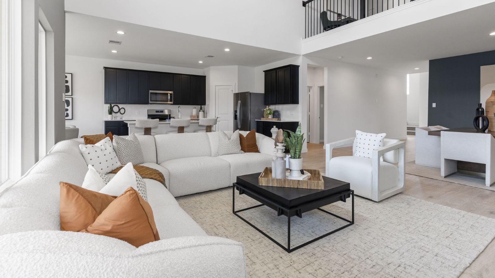 spacious living room