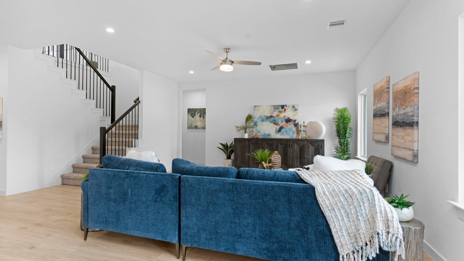 spacious living room