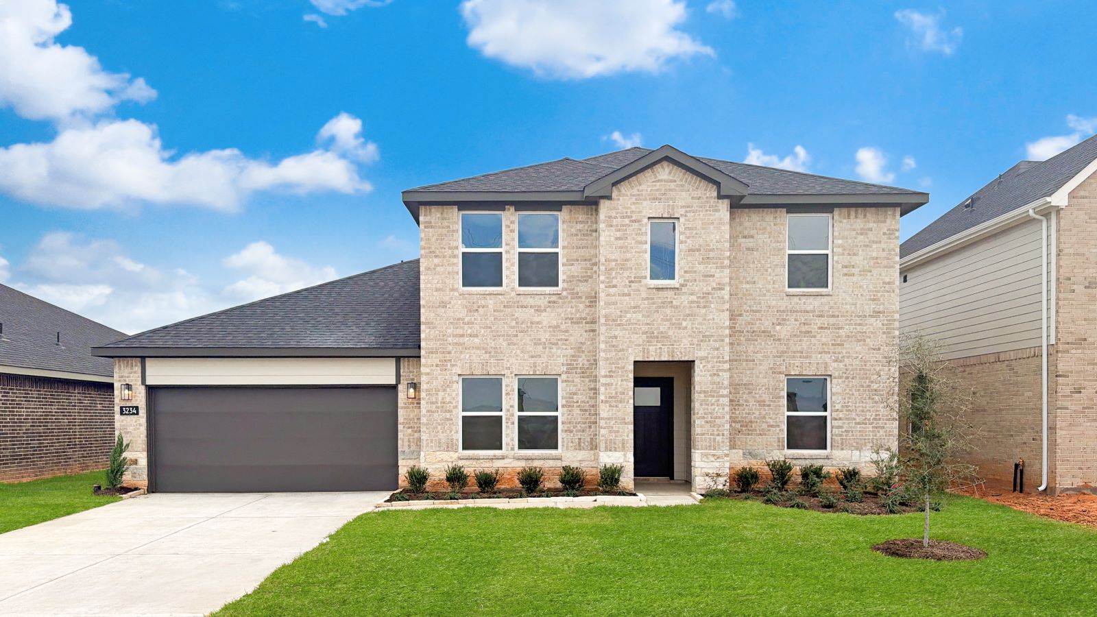 brick and stone exterior