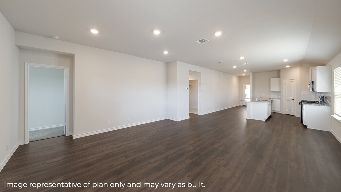 spacious living room