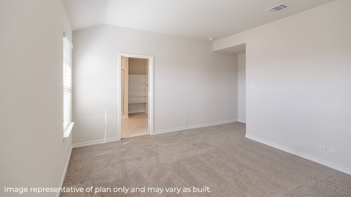 spacious primary bedroom