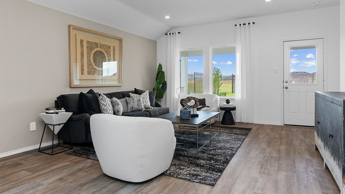 spacious living room