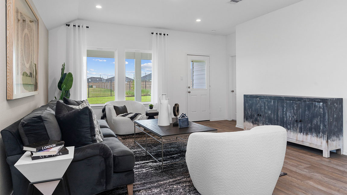 spacious living room