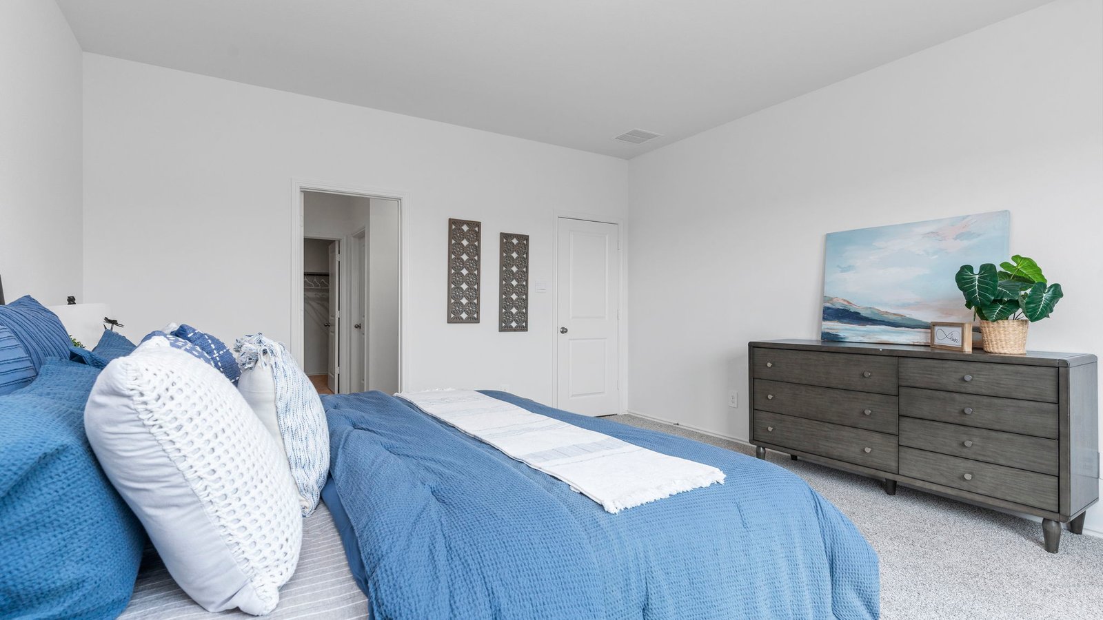 spacious primary bedroom