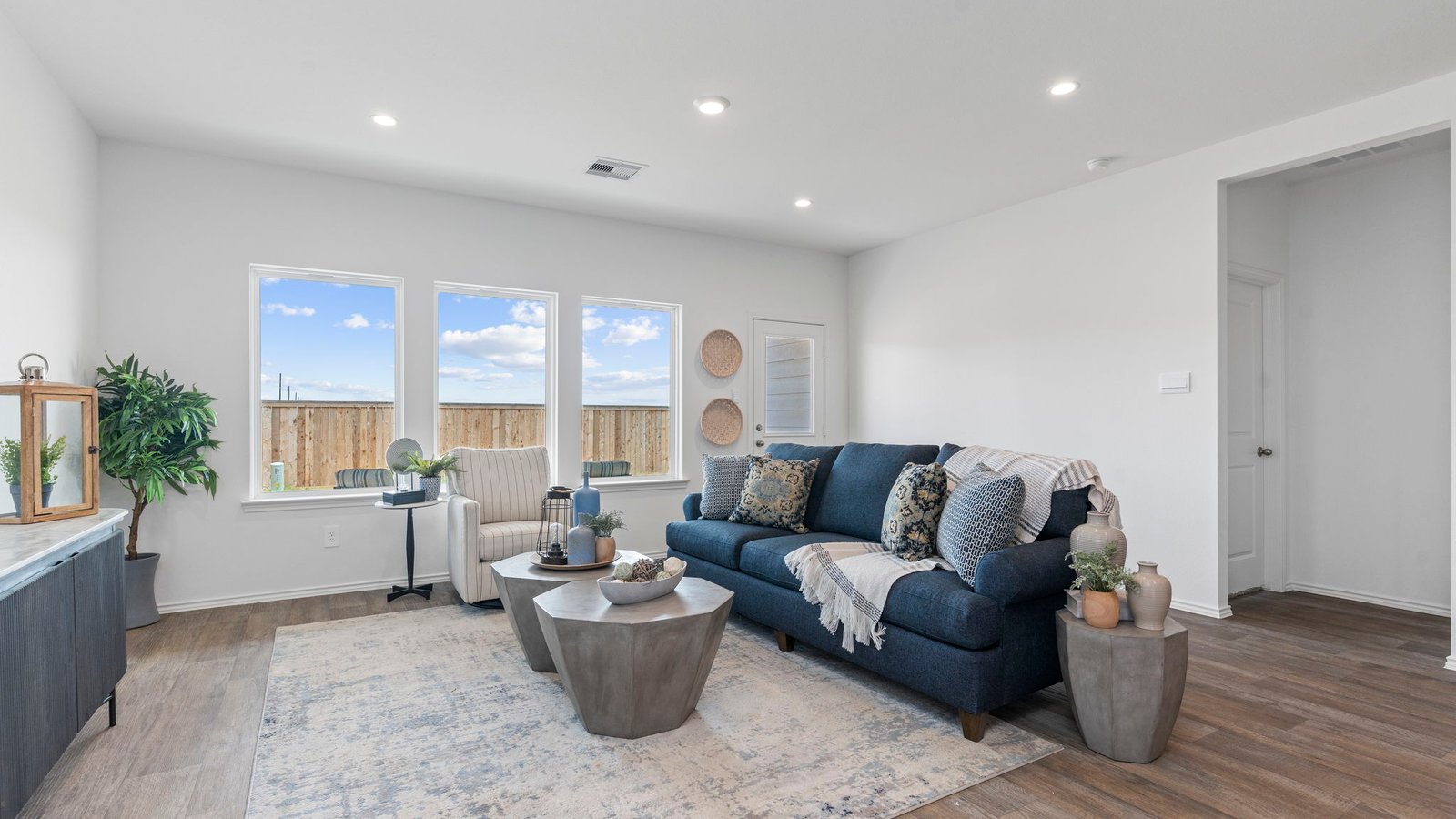 spacious living room