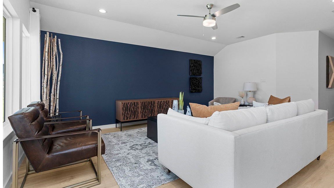 spacious living room