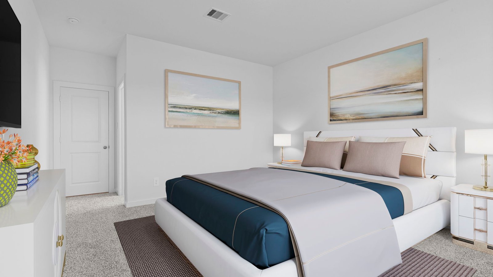 spacious primary bedroom