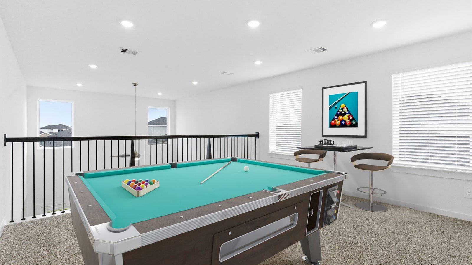 spacious game room