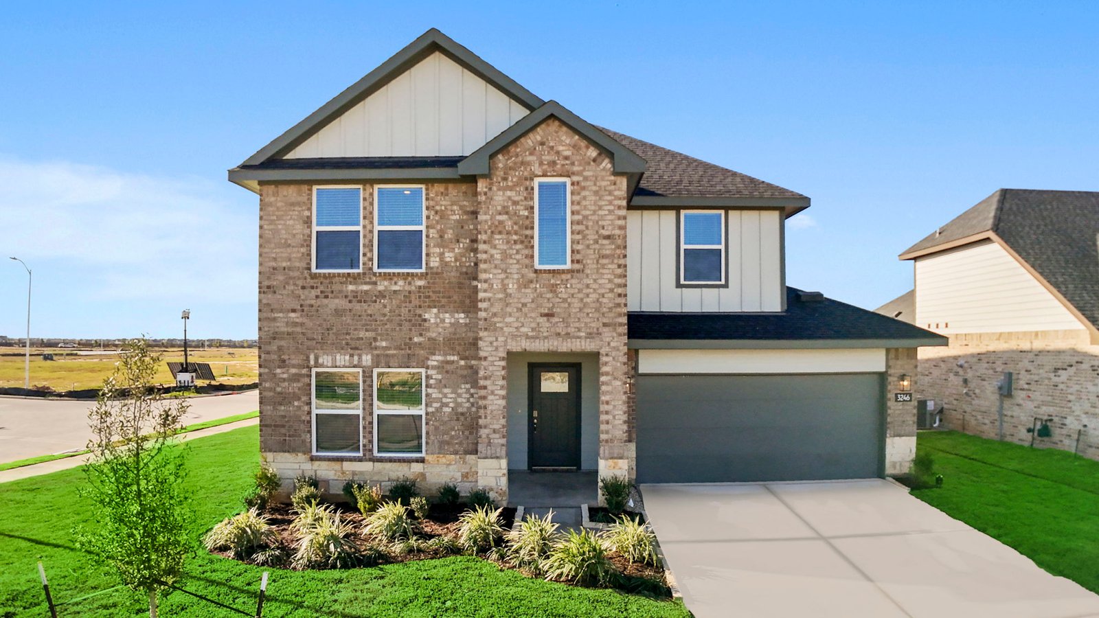 brick and stone exterior