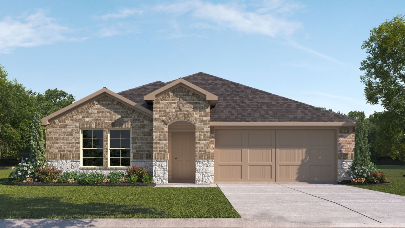 glendale brick elevation b