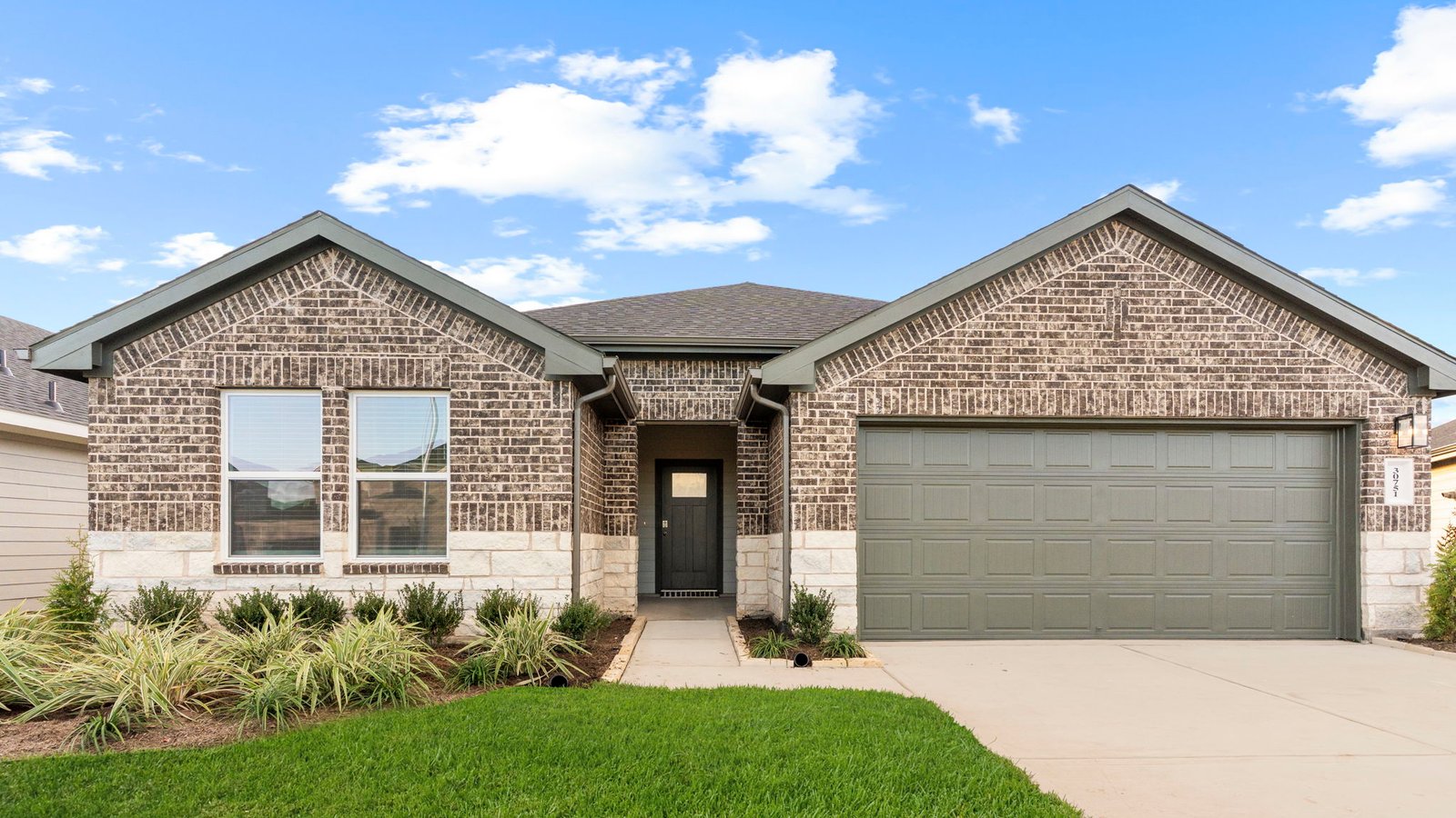 brick and stone exterior