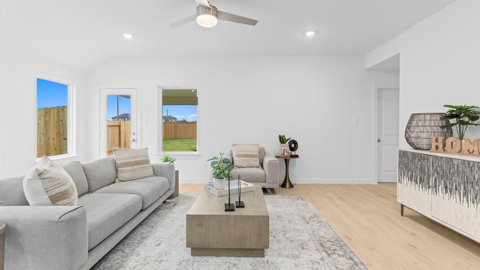 spacious living room