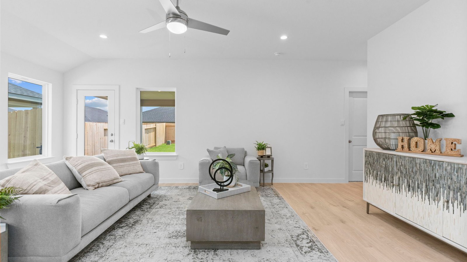 spacious living room