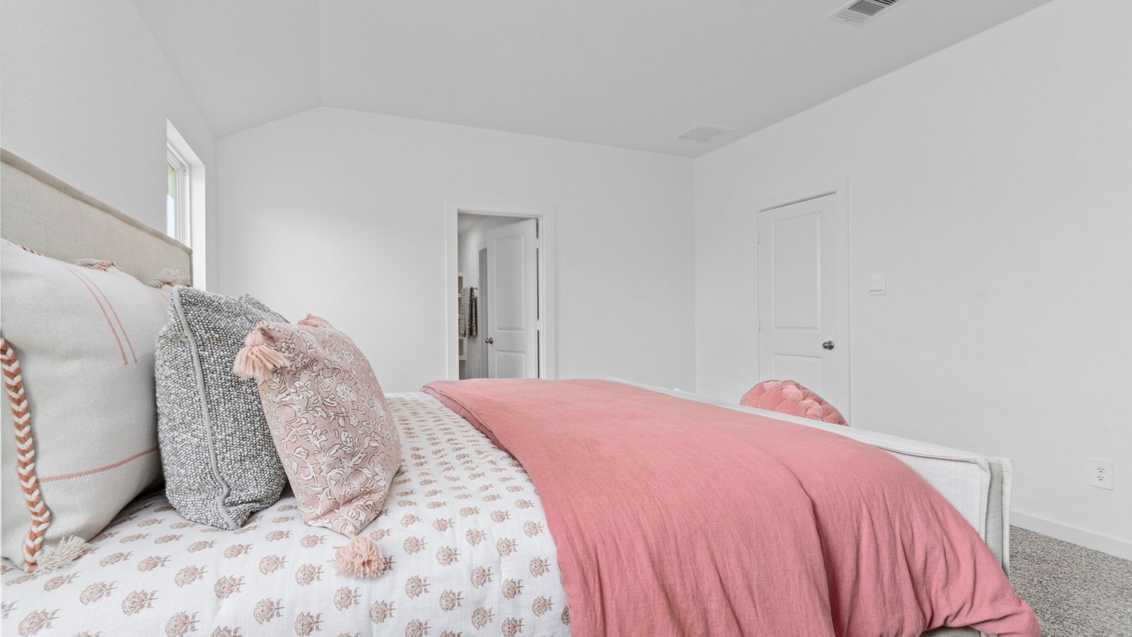 spacious primary bedroom