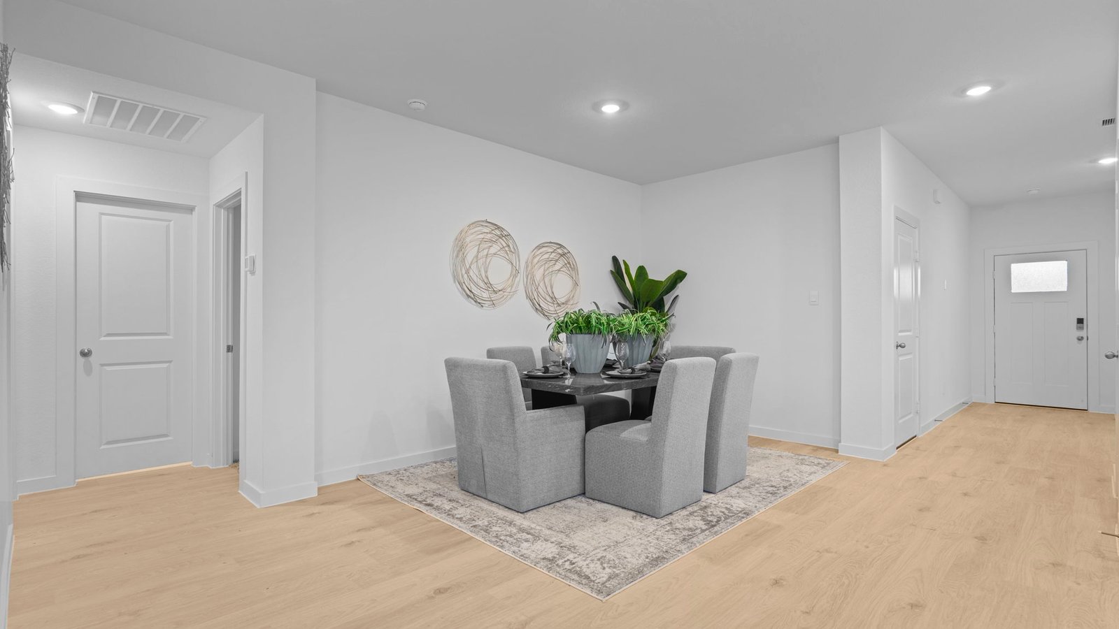 spacious dining room