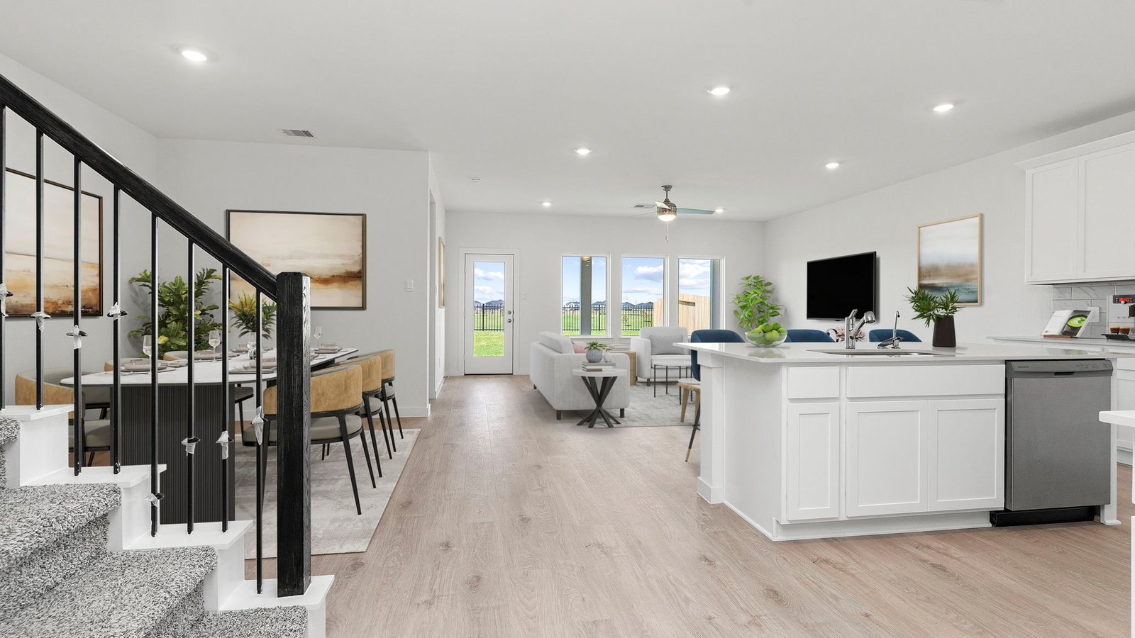 open concept floor plan