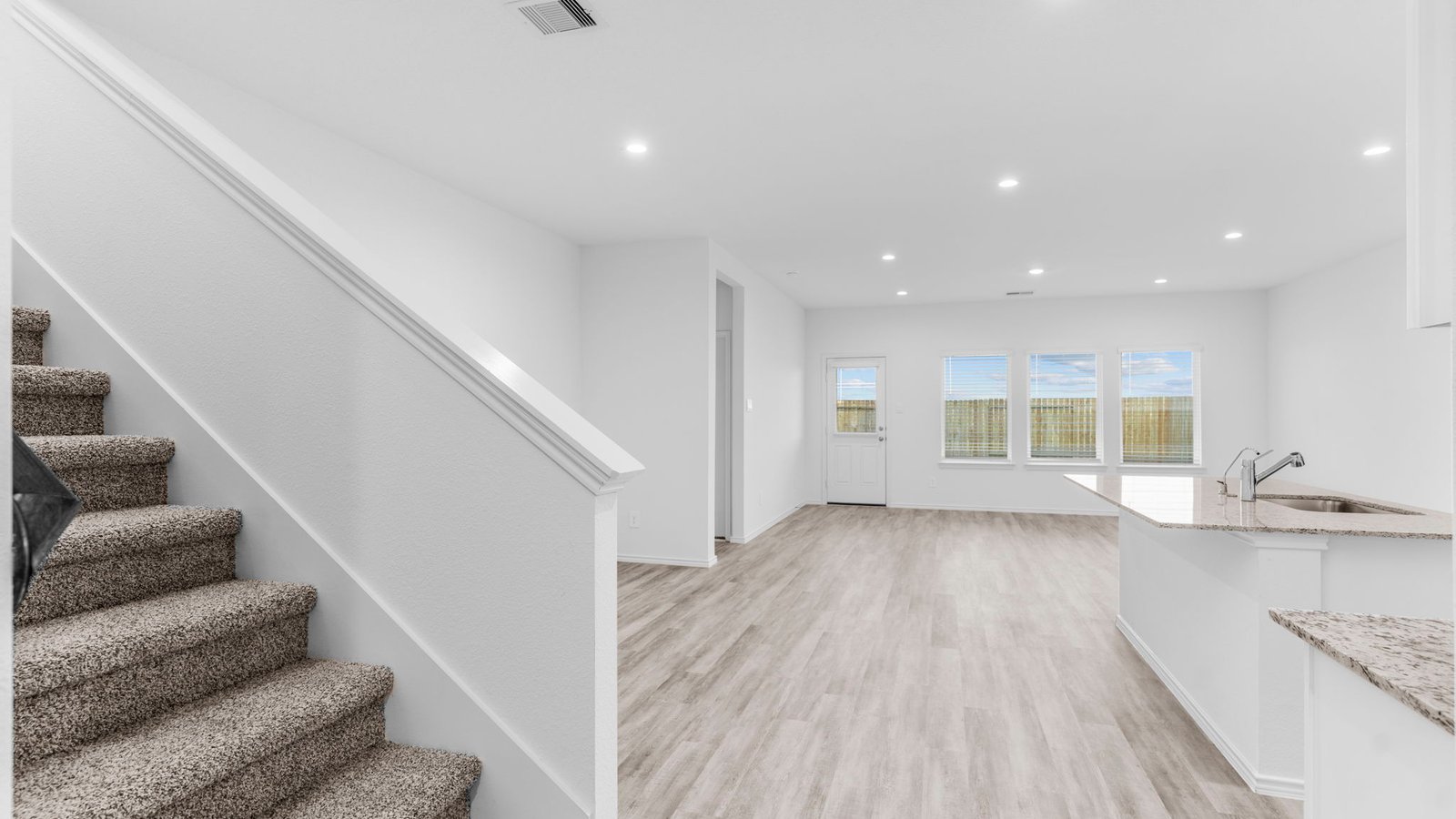 Stairs and open living