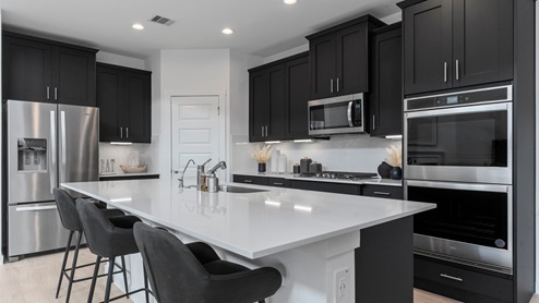 chloe kitchen with black cabinets