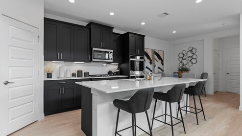 chloe kitchen with black cabinets