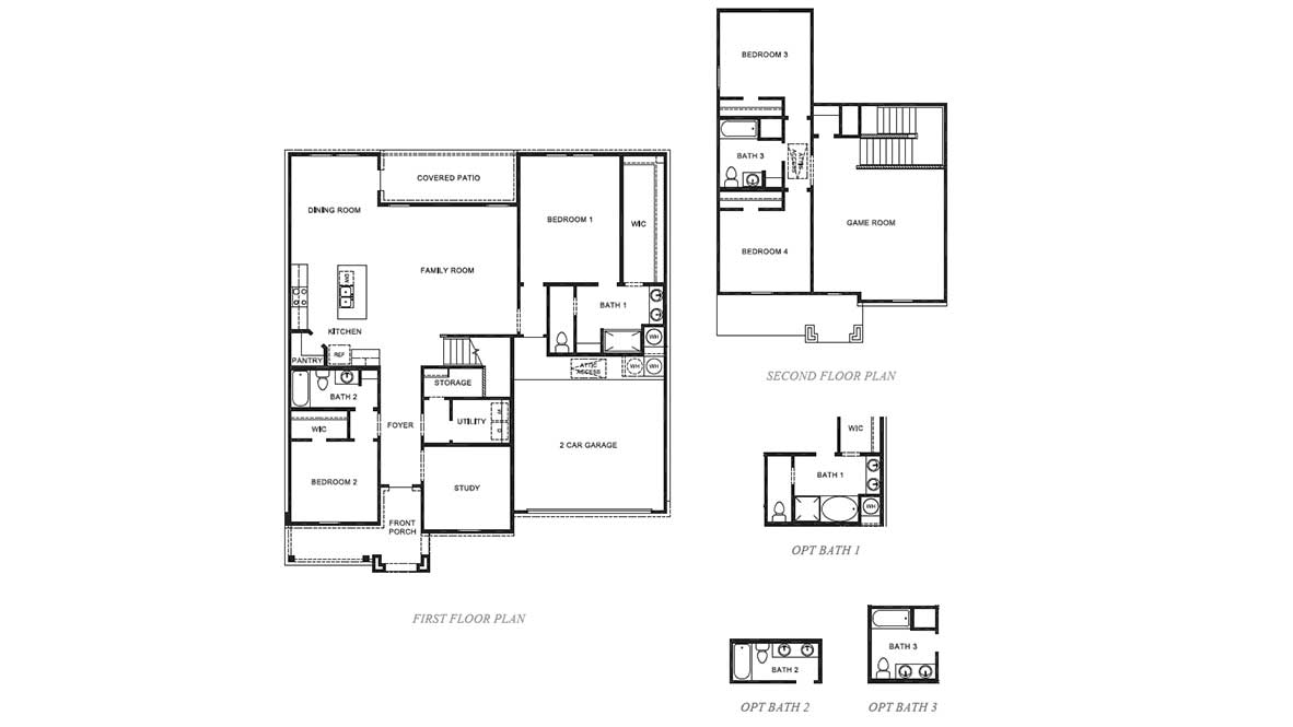 Floor Plan in Parks Edge Missouri City, TX D.R. Horton