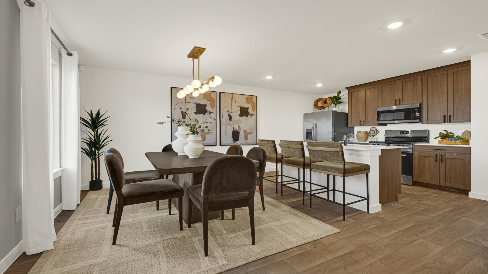 living area with kitchen