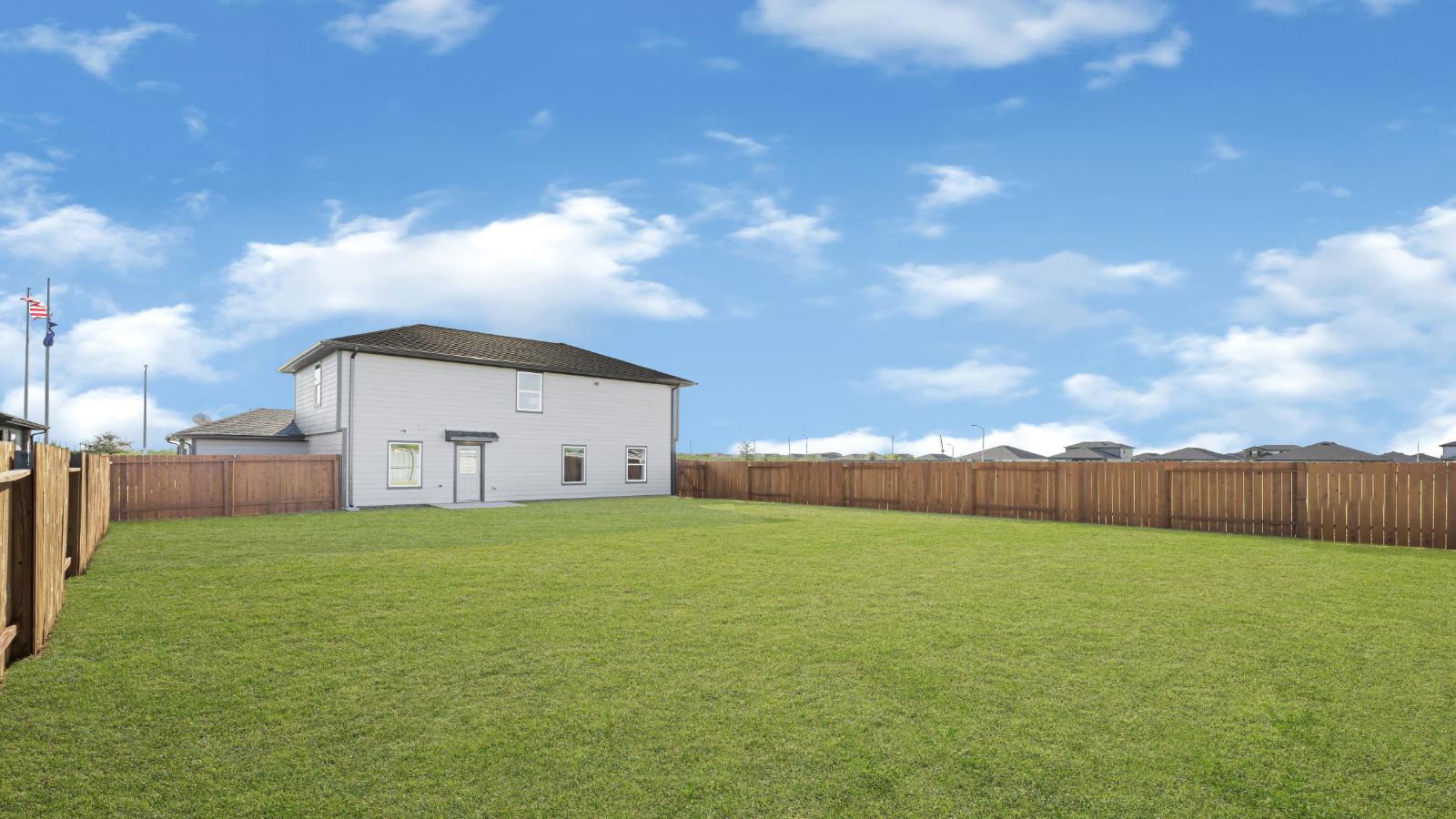 home exterior and backyard