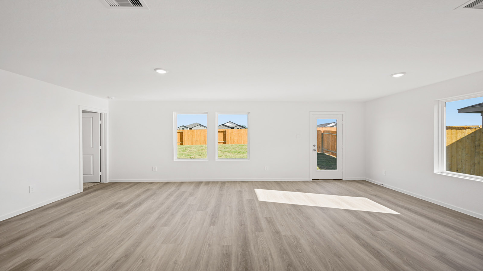 spacious living room