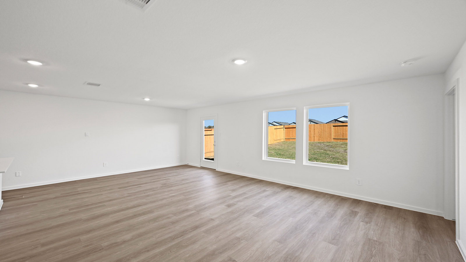 spacious living area