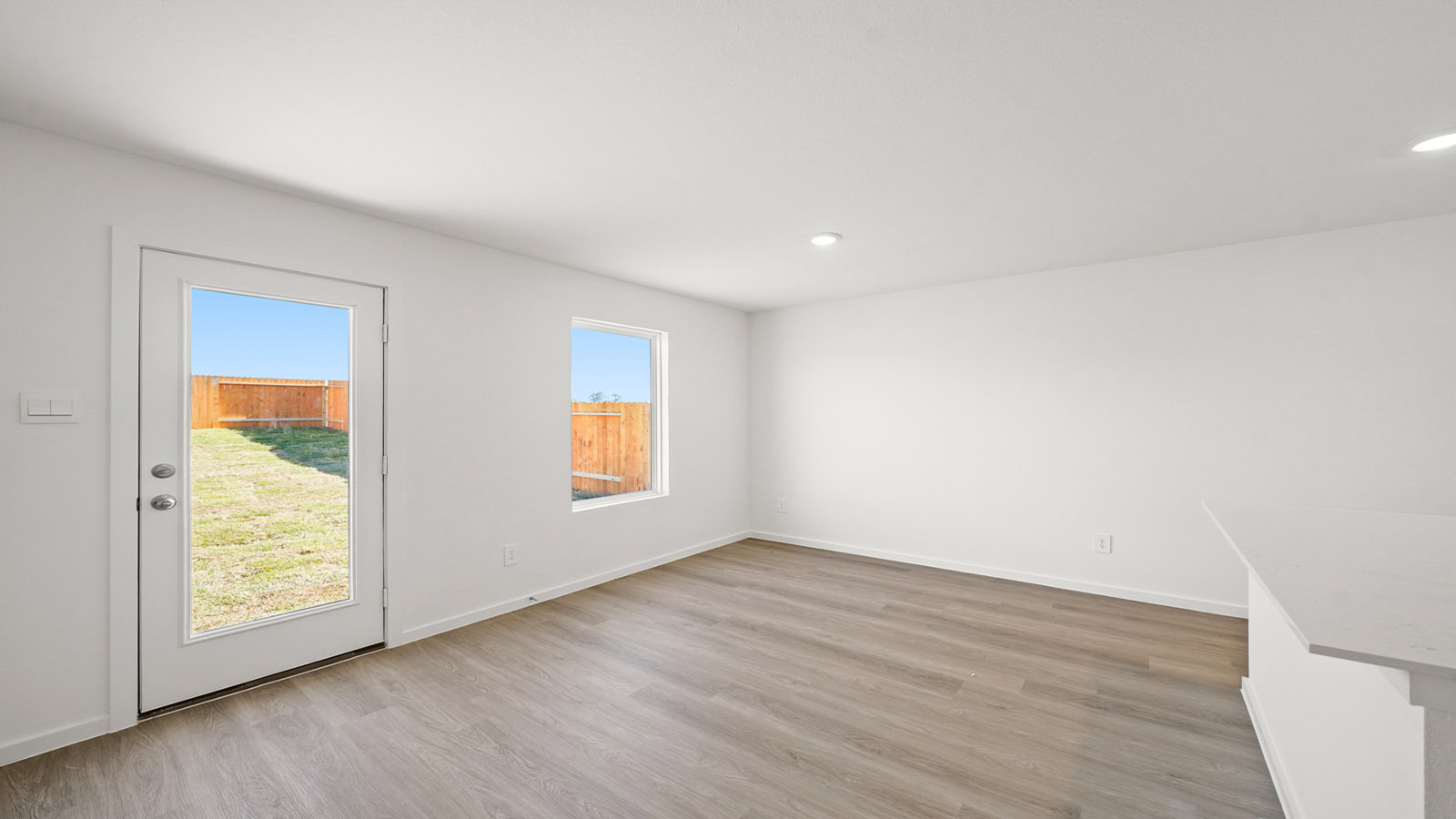 spacious living room