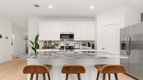 modern kitchen design and stainless steel appliances