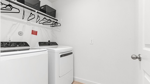 laundry room with washer and dryer