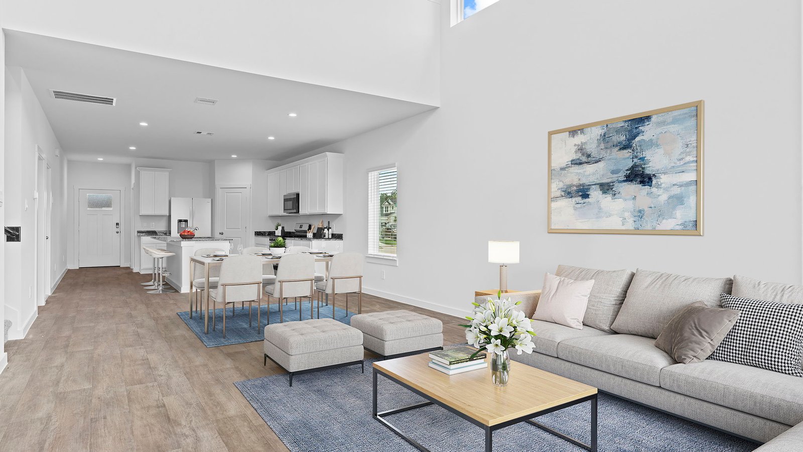 spacious living room