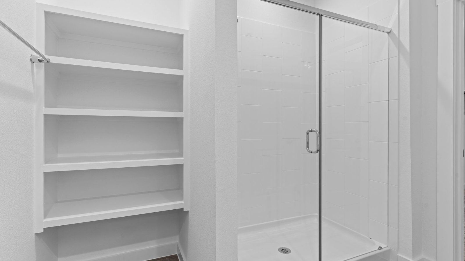 standing shower primary bathroom