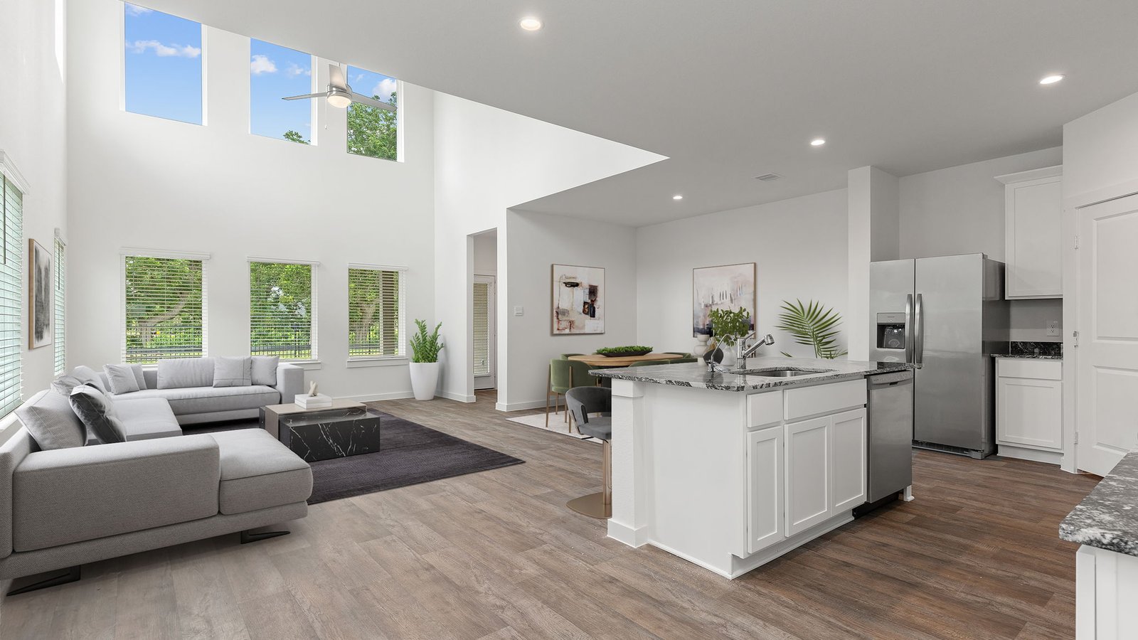 open concept floor plan