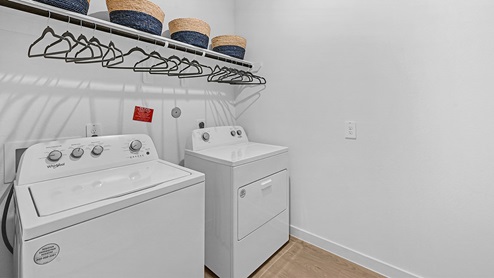 laundry room with washer and dryer