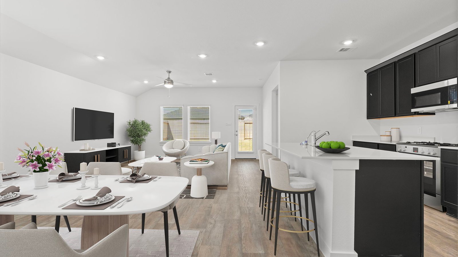 open concept floor plan