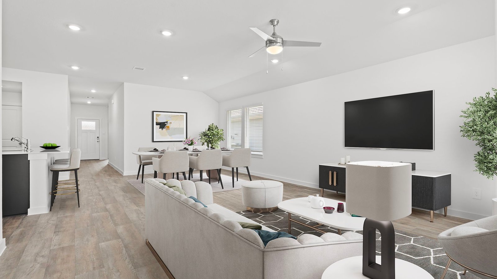 open concept floor plan