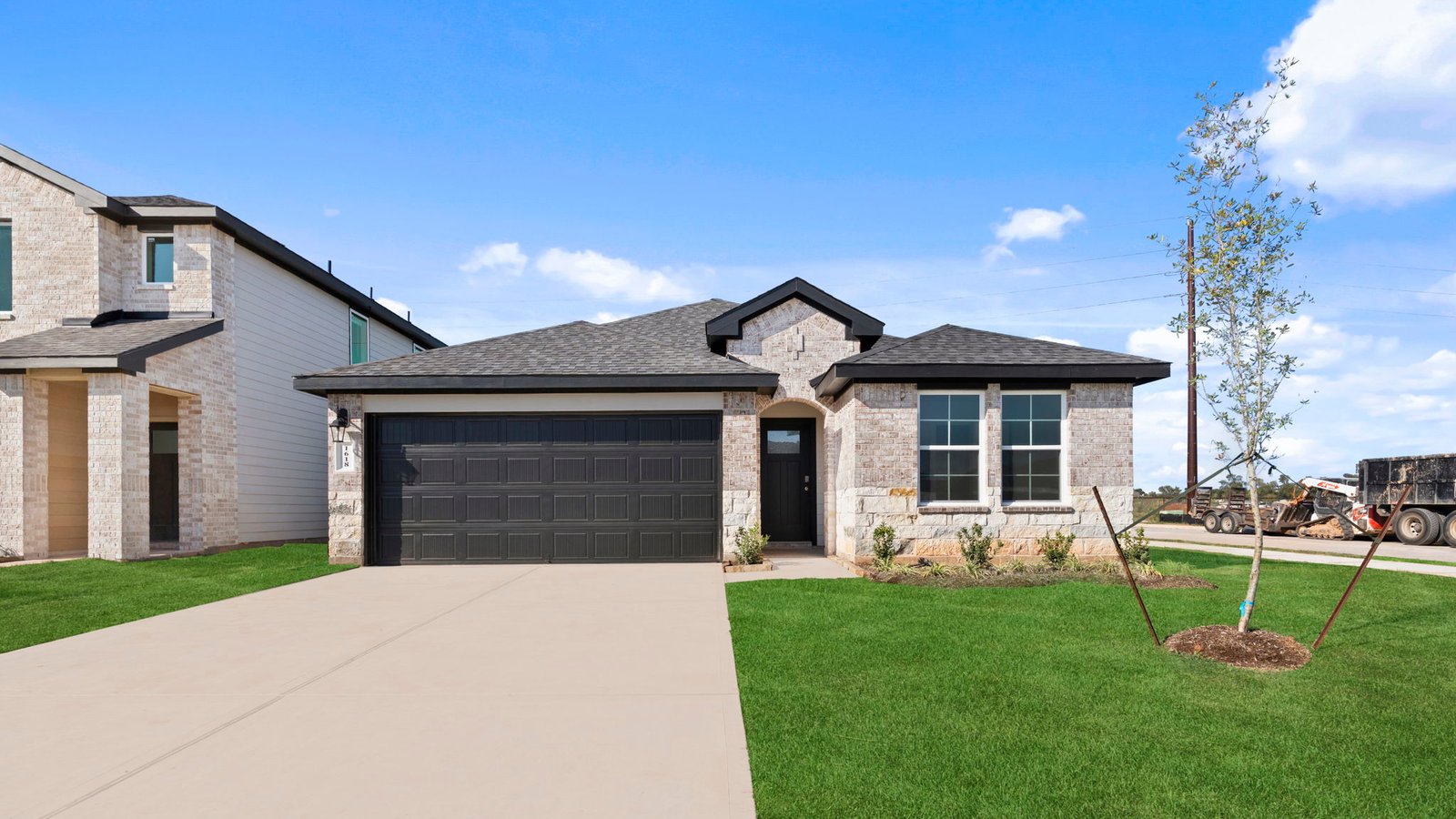 brick and stone exterior