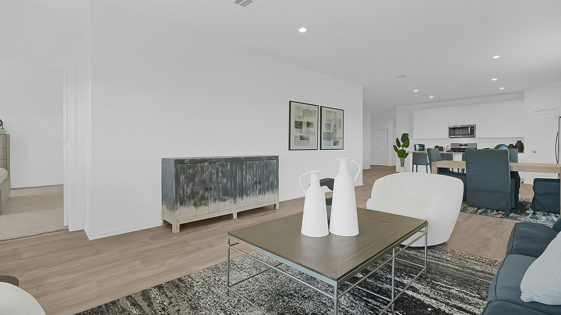 spacious living room