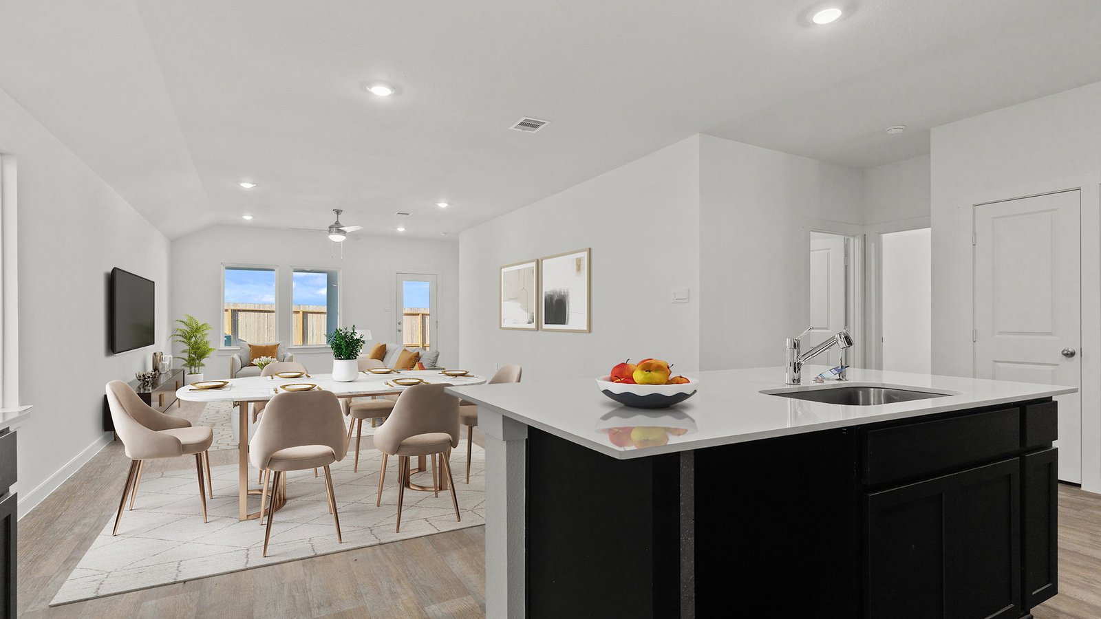 open concept floor plan