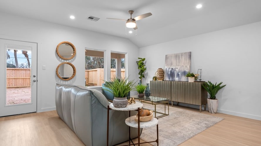 spacious living room