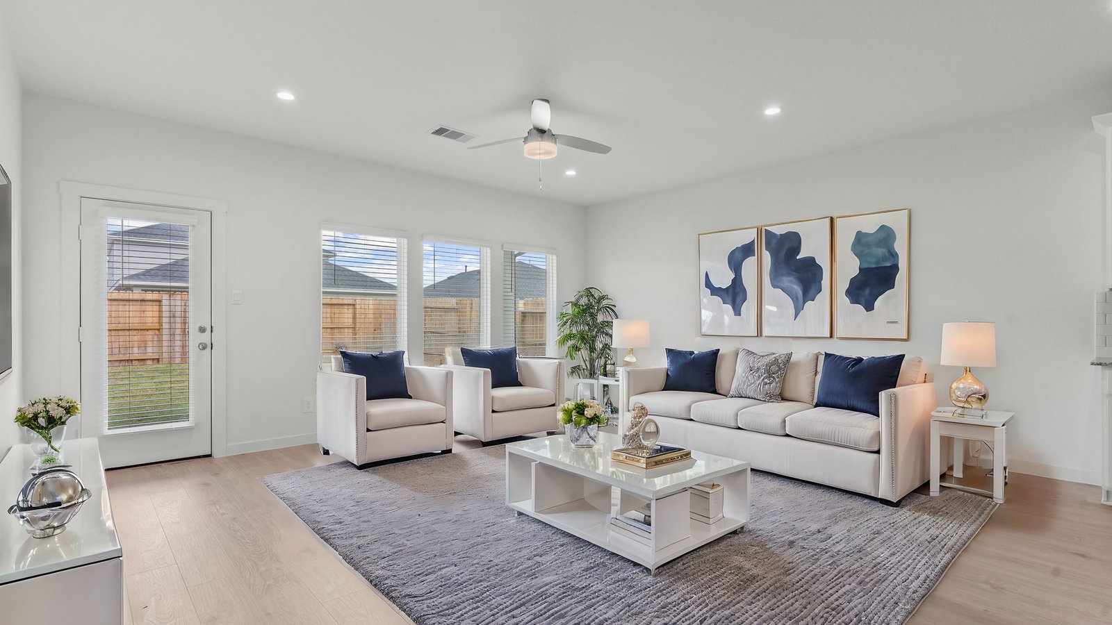 spacious living room