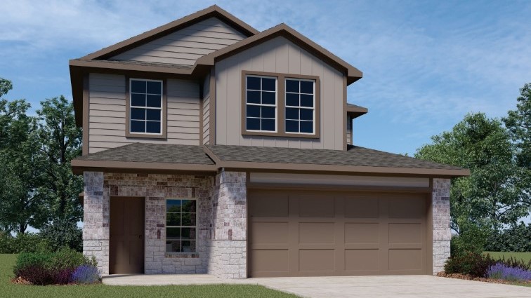 brick and stone exterior